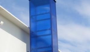 Vstupní modrá věž Albert Boskovice 12