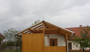 Stavba střechy chaty 04